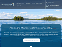 Tablet Screenshot of dentalhealthmn.com